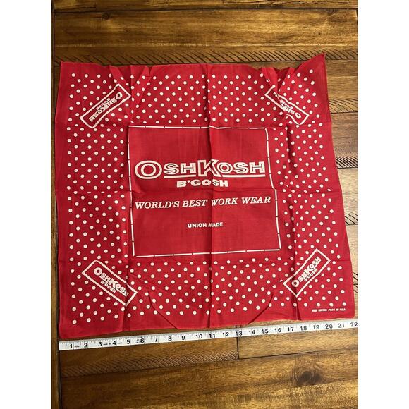 9 Vintage (70s 80s?) Bandannas/Handkerchiefs, Cowboy WESTERN, Oshkosh etc- USA - Picture 15 of 16